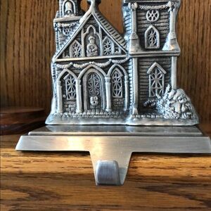 Silver Church Stocking Holder